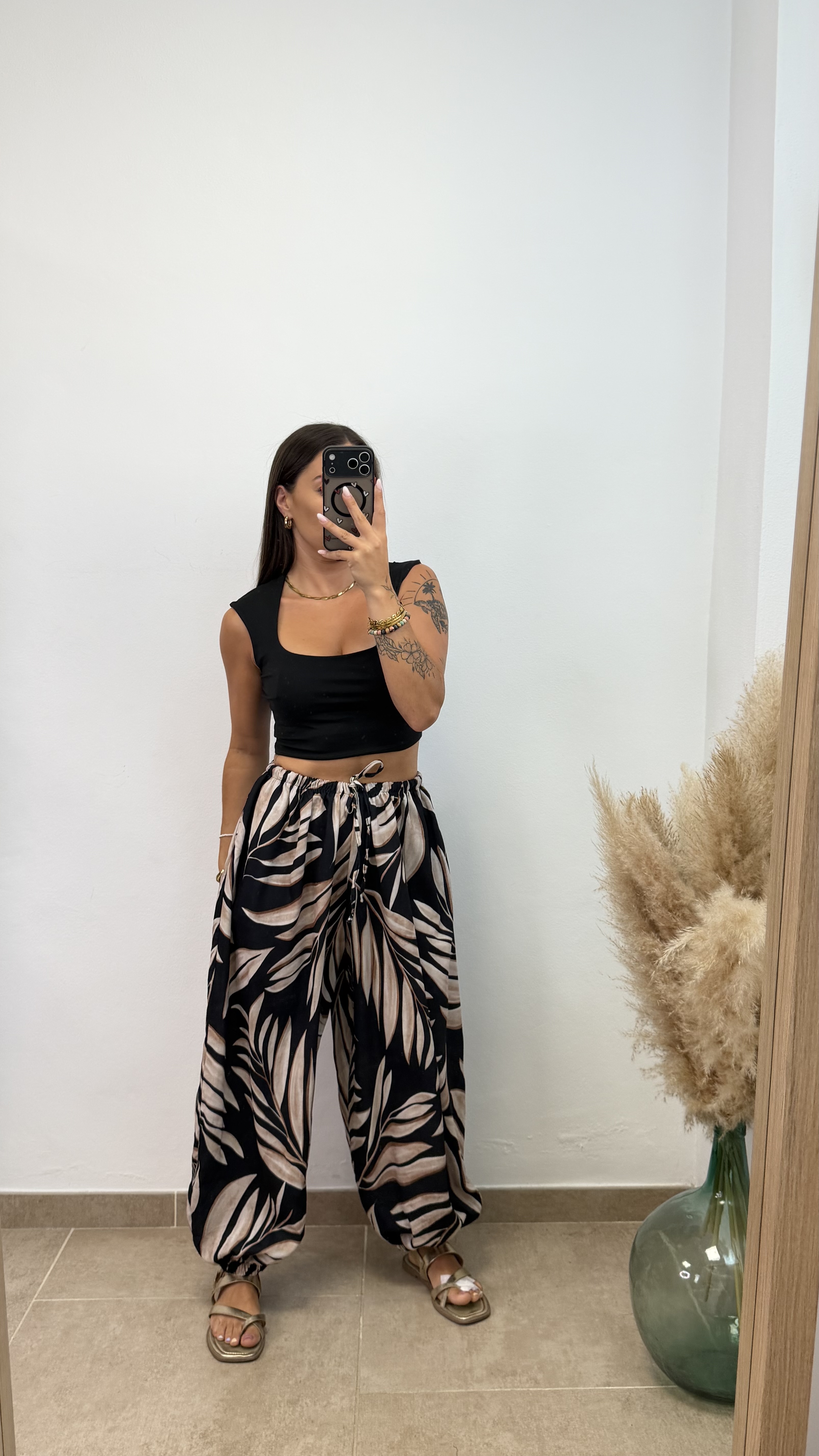 Top licra escote cuadrado - Negro - Imagen 2