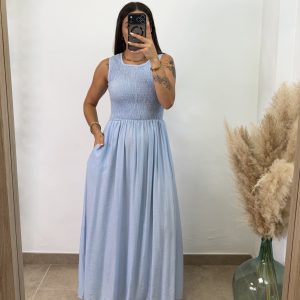 Vestido Zaireli - Celeste
