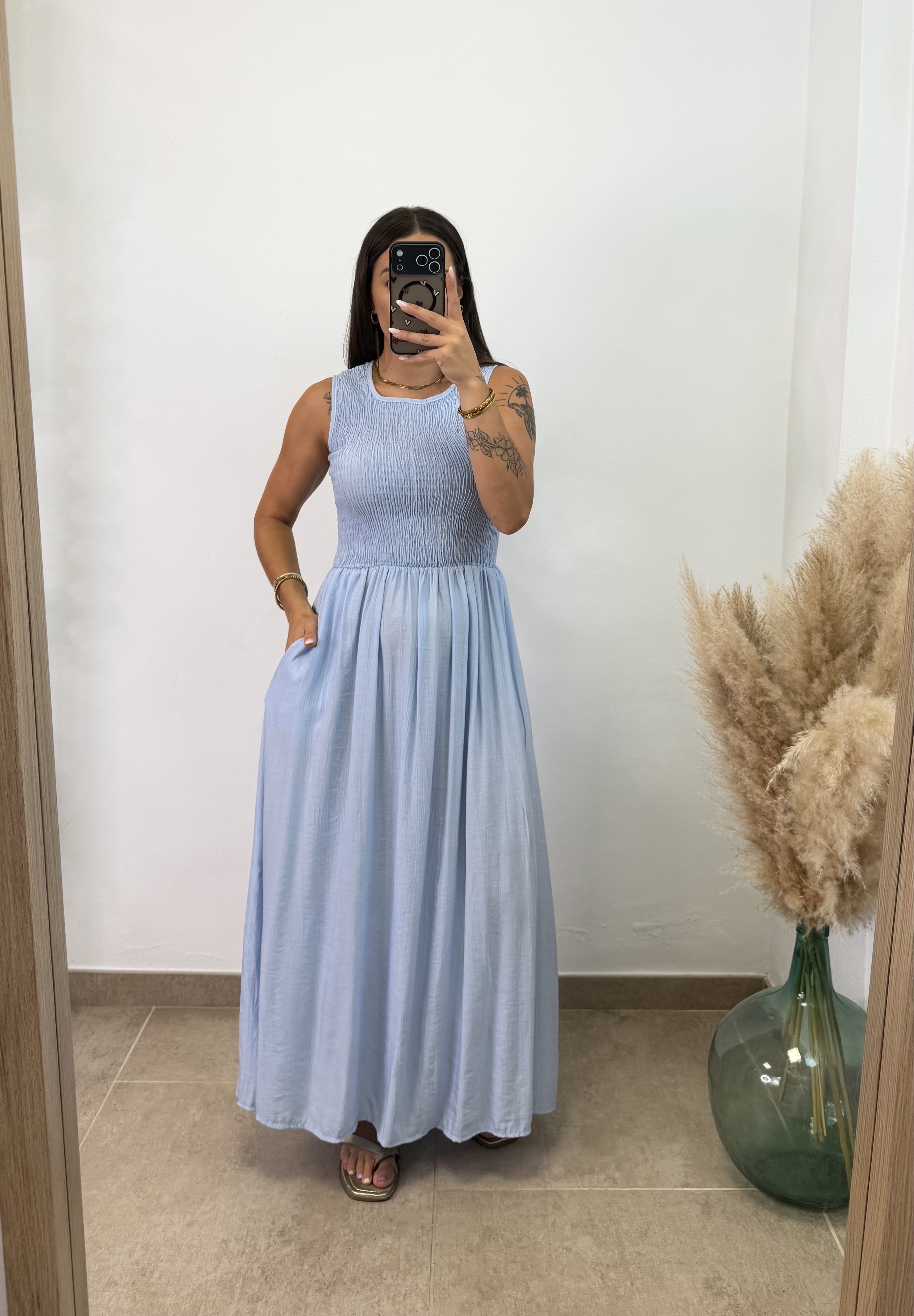 Vestido Zaireli - Celeste