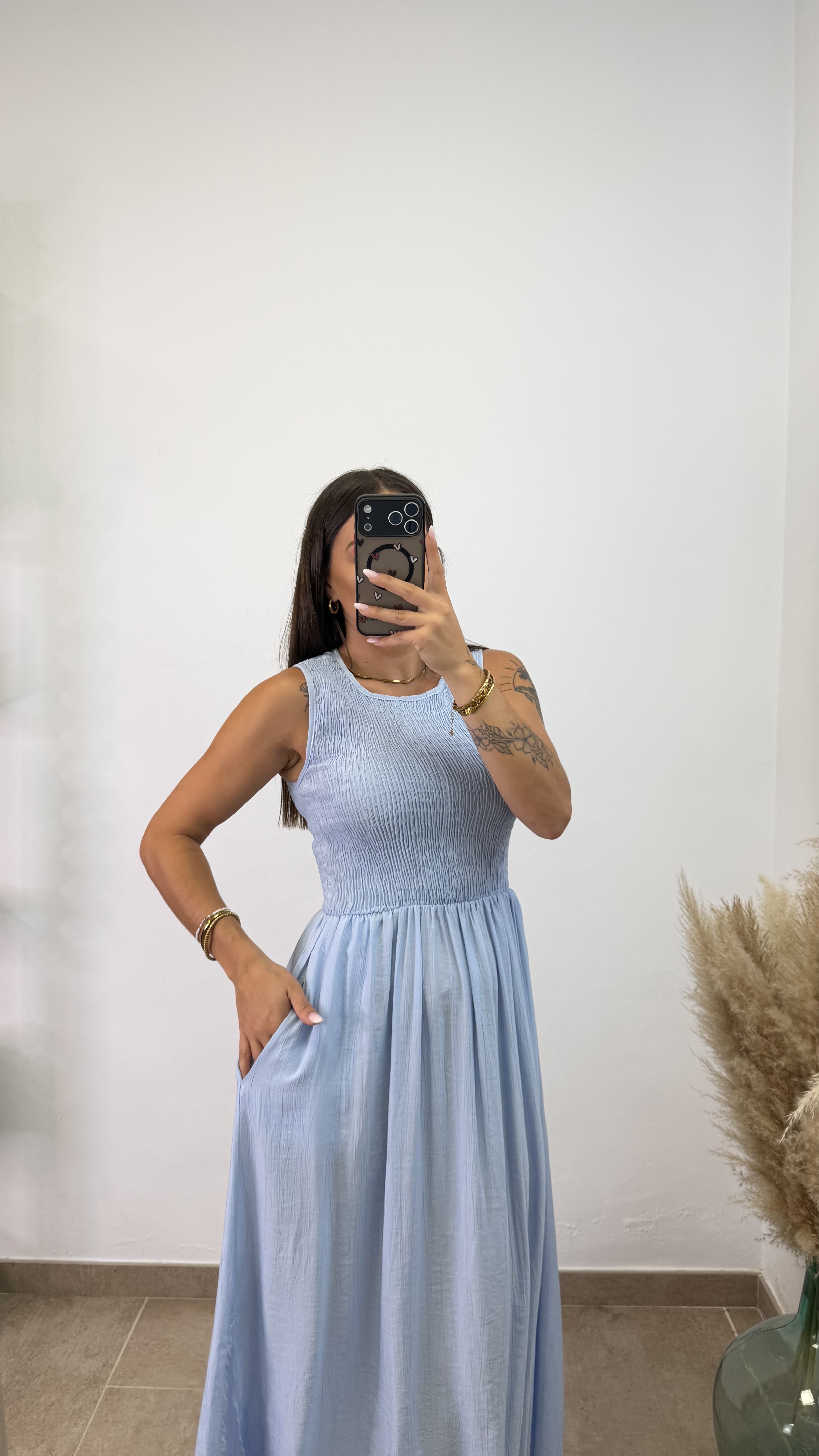 Vestido Zaireli - Celeste - Imagen 3