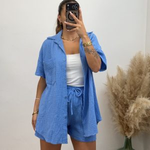 Conjunto Queen I Azul vaquero