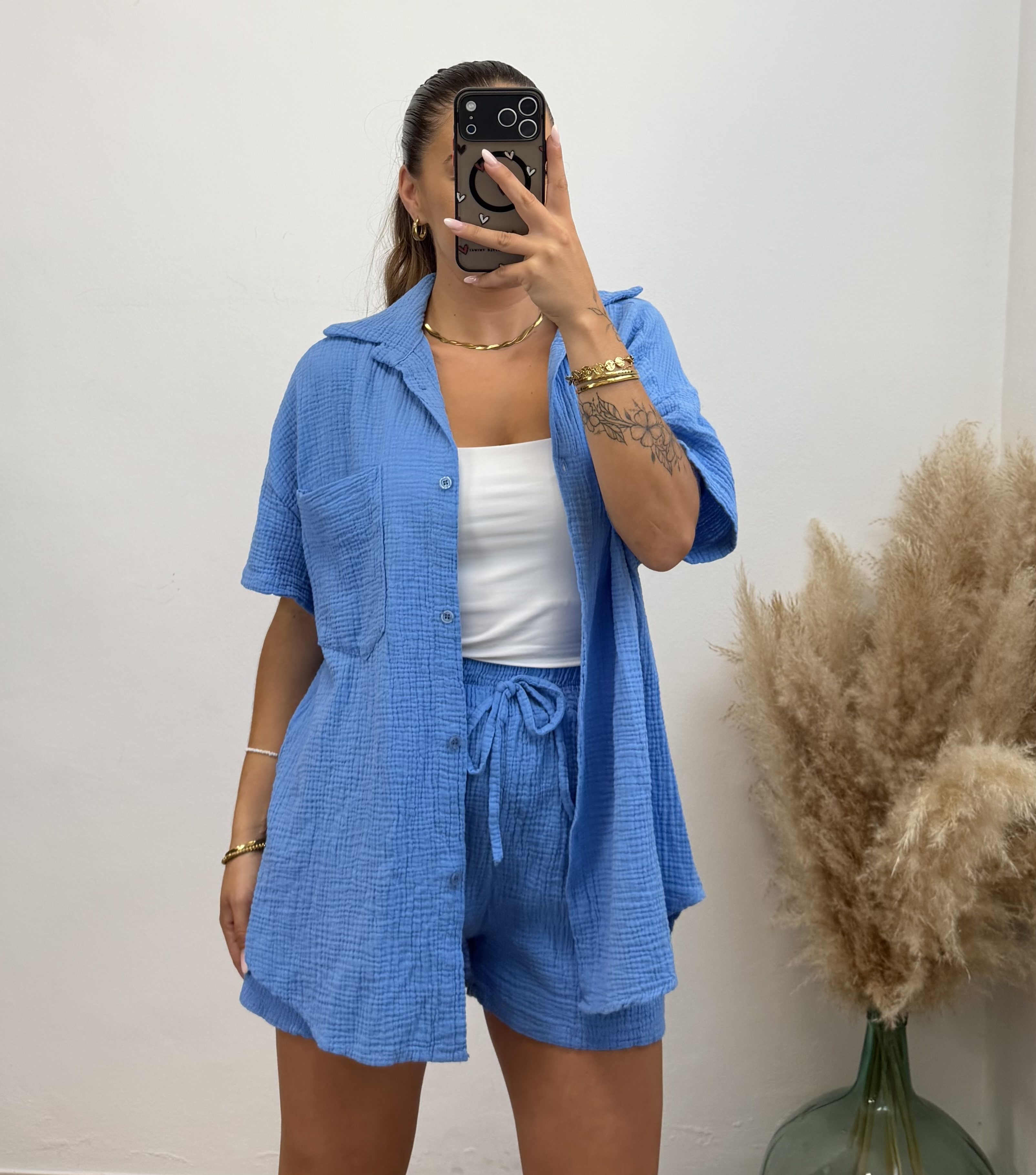 Conjunto Queen I Azul vaquero