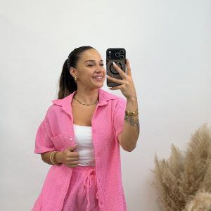 Alternative view of Conjunto Queen I Rosa bebe