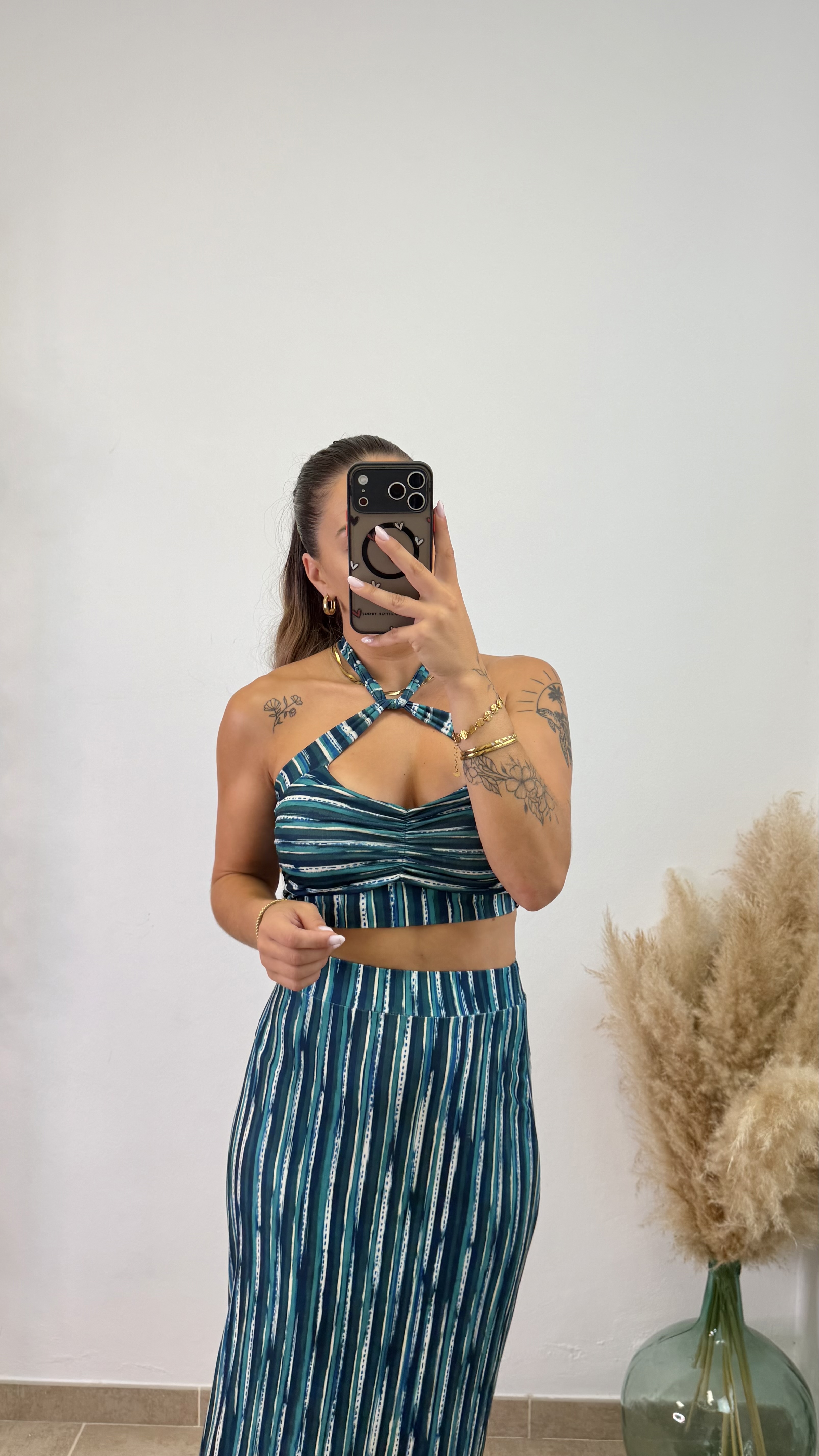Conjunto licra rayas I Azul - Imagen 5