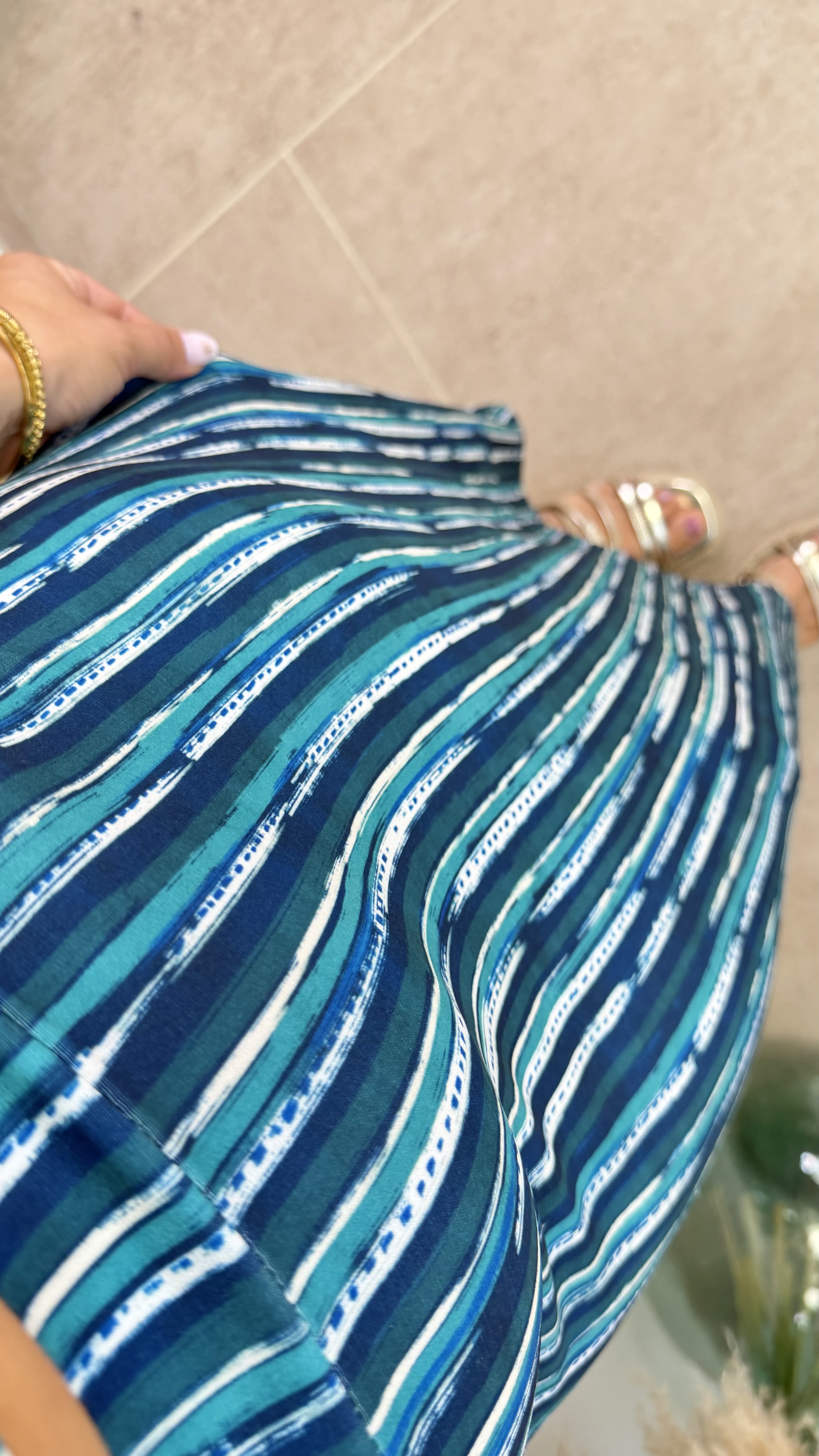Conjunto licra rayas I Azul - Imagen 4