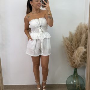 Conjunto palabra de honor dos piezas I Blanco