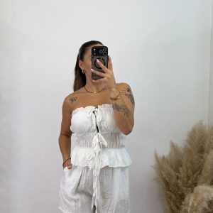 Alternative view of Conjunto palabra de honor dos piezas I Blanco