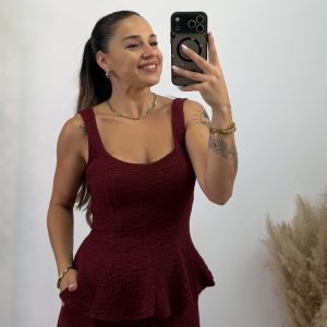 Camiseta Bámbula - Burdeos