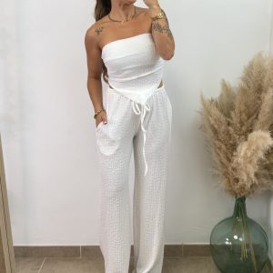 Alternative view of Conjunto bámbula con pañuelo I Blanco