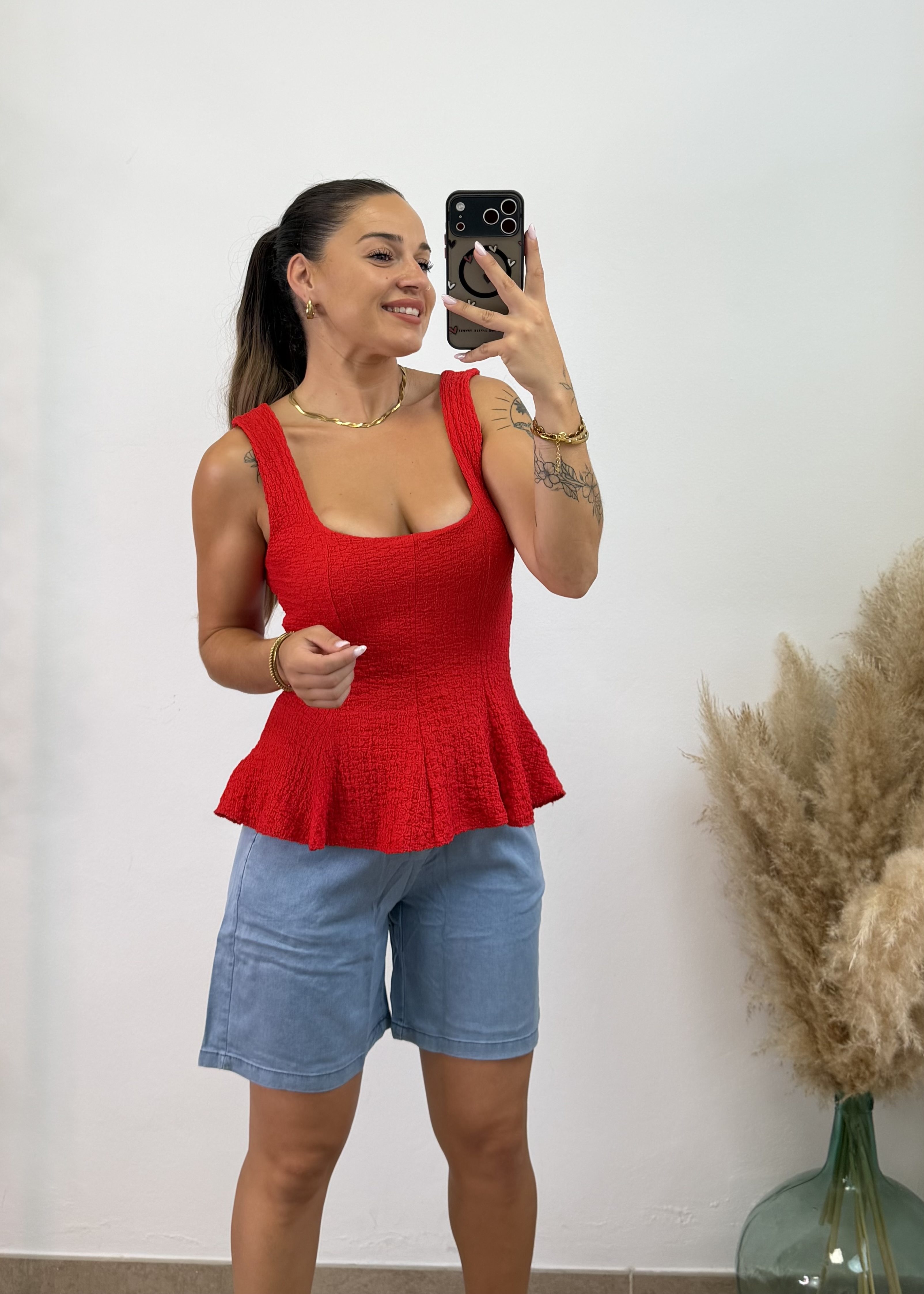 Camiseta Bámbula - Rojo