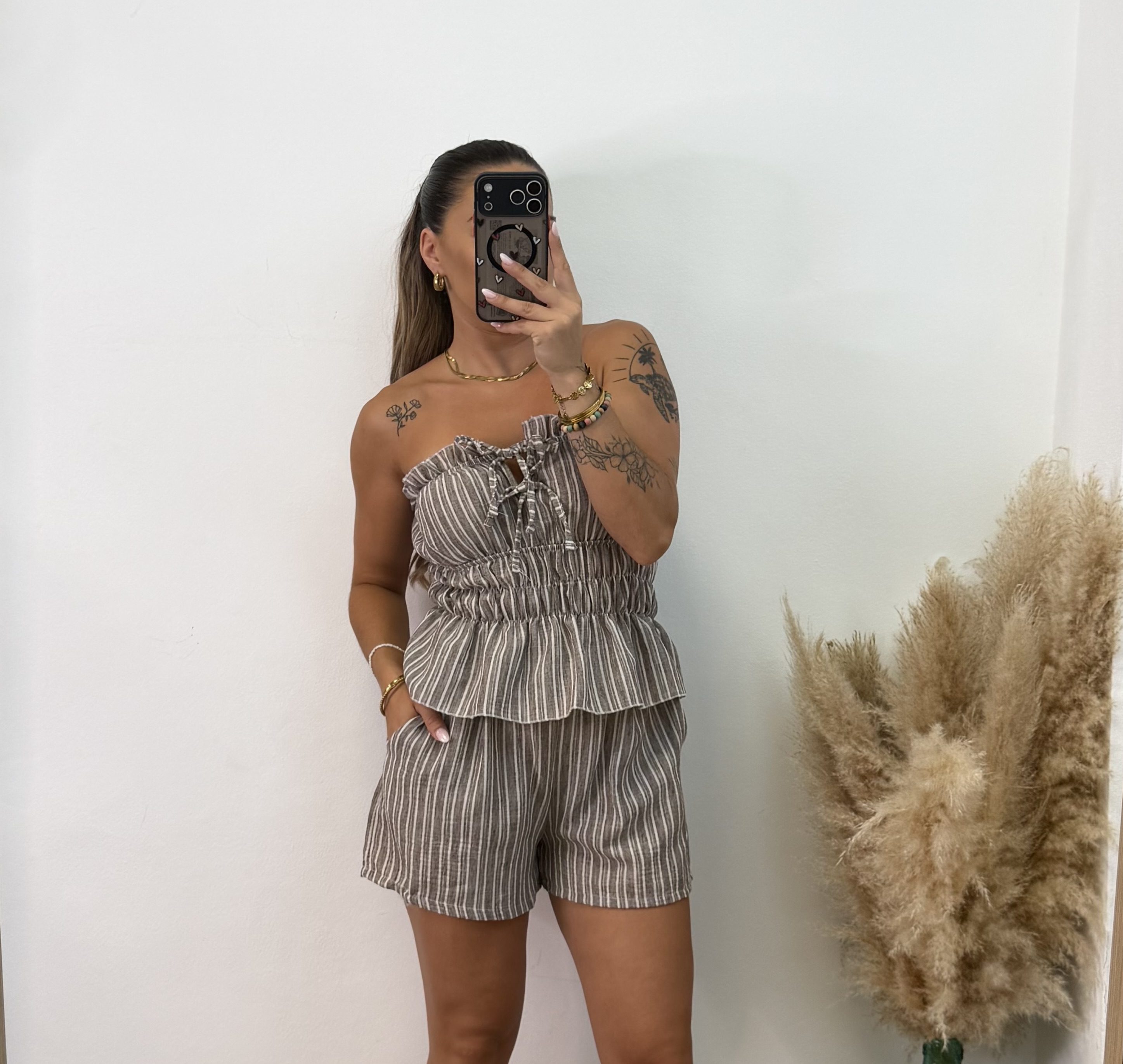 Conjunto Palabra de Honor Corto - Taupe PREVENTA