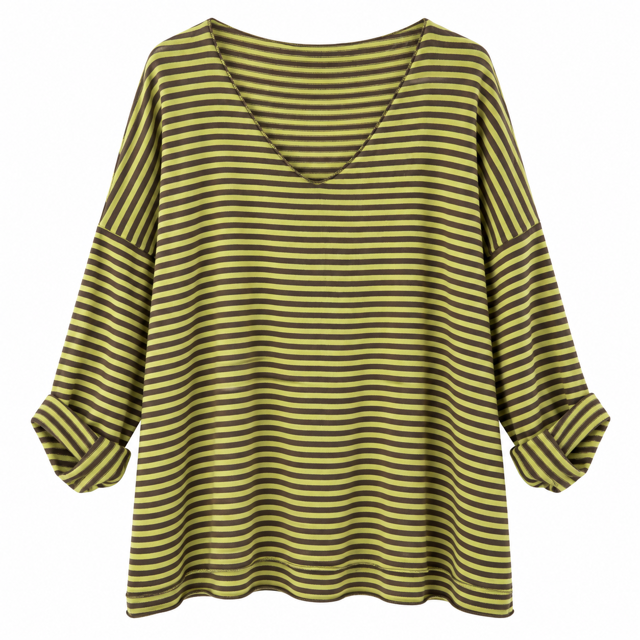 Camiseta rayas escote redondo - Imagen 6