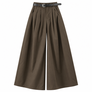 Pantalón palazo con cinturón - Imagen 3