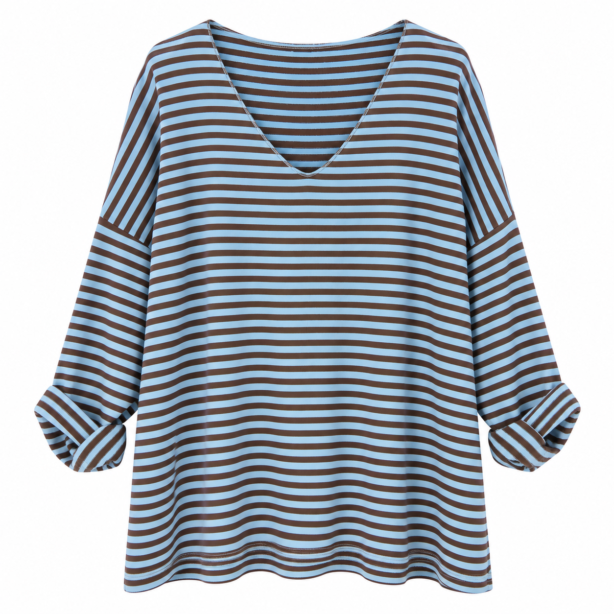 Camiseta rayas escote redondo - Imagen 3