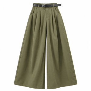 Pantalón palazo con cinturón - Imagen 4