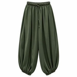 Alternative view of Pantalón puño raso - Verde Militar