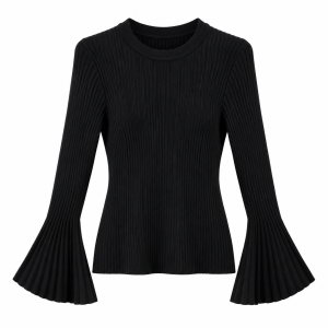 Alternative view of Jersey manga campana - Negro