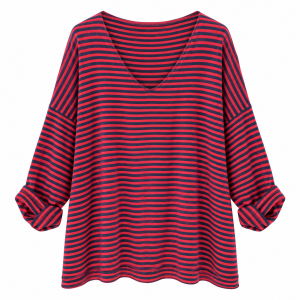 Camiseta rayas escote redondo - Imagen 7