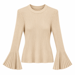 Jersey manga campana - Beige
