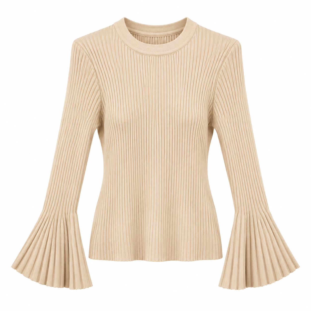 Jersey manga campana - Beige
