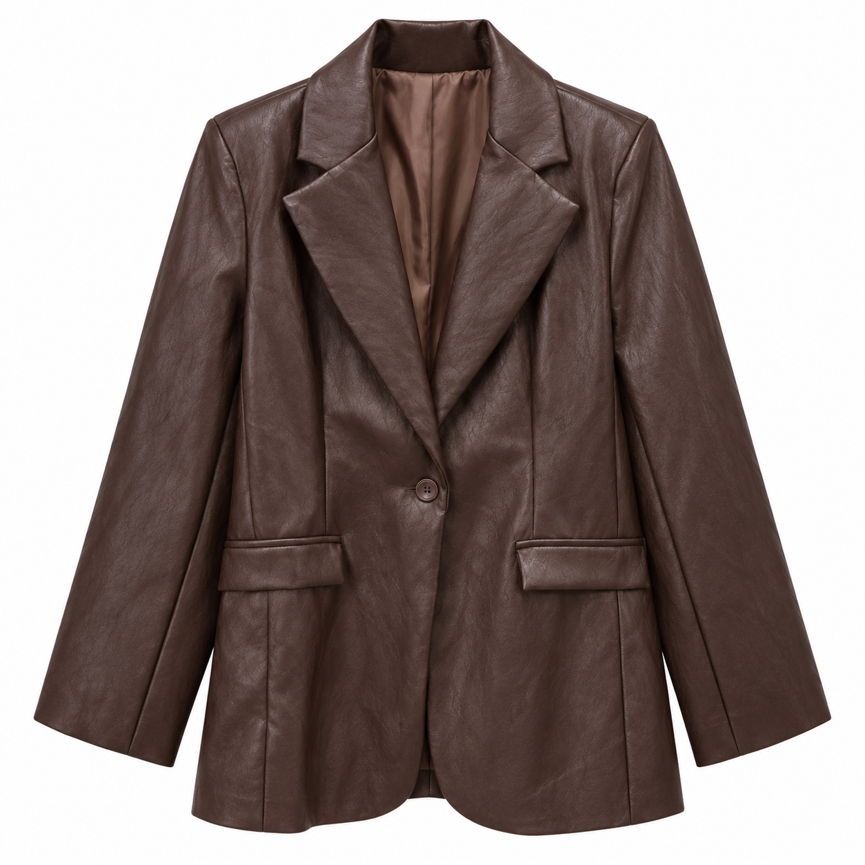 Blazer polipiel - Chocolate - Imagen 2