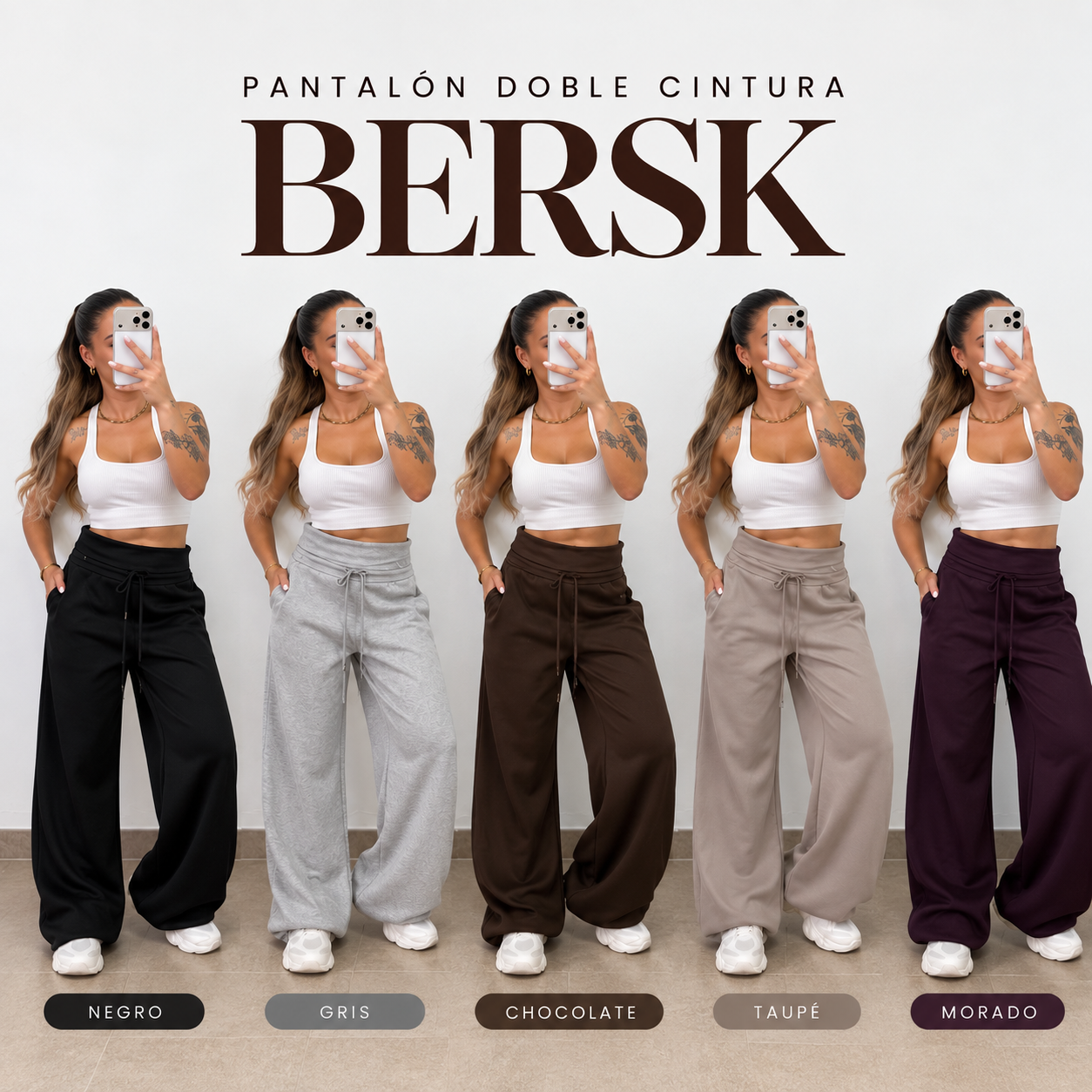 Pantalón doble cintura bersk PREVENTA