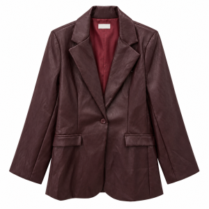 Alternative view of Blazer polipiel - Burdeos