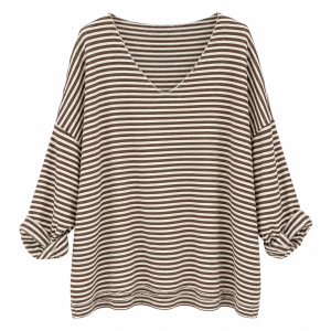 Alternative view of Camiseta rayas escote redondo