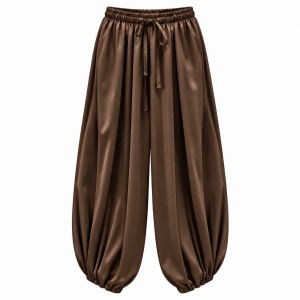 Alternative view of Pantalón puño raso - Chocolate