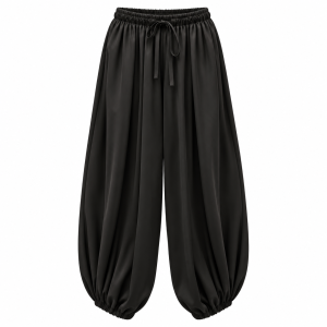 Alternative view of Pantalón puño raso - Negro