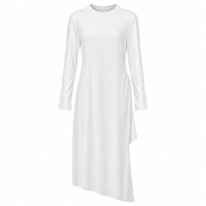 Camiseta asimétrica manga larga - Blanca