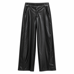 Pantalón balloon polipiel - Negro - Imagen 6