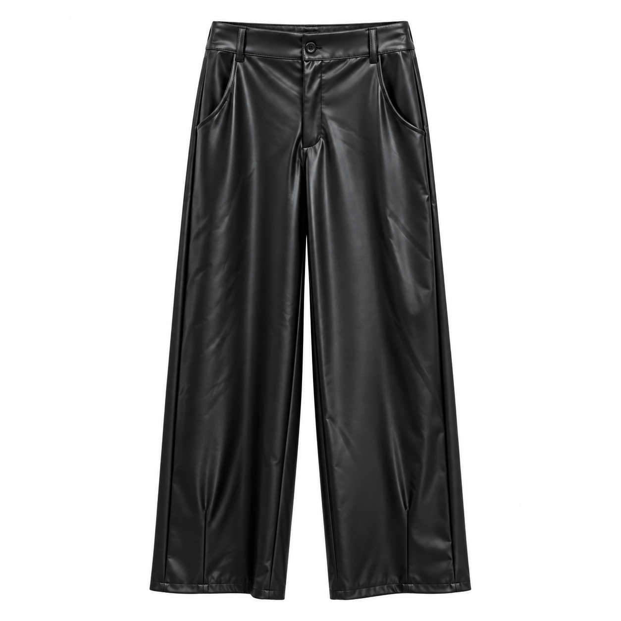Pantalón balloon polipiel - Negro - Imagen 6