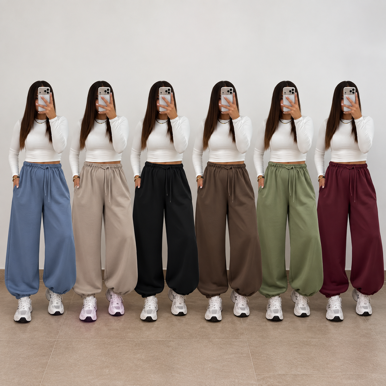 Pantalón chándal globo puño