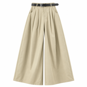 Pantalón palazo con cinturón - Imagen 2