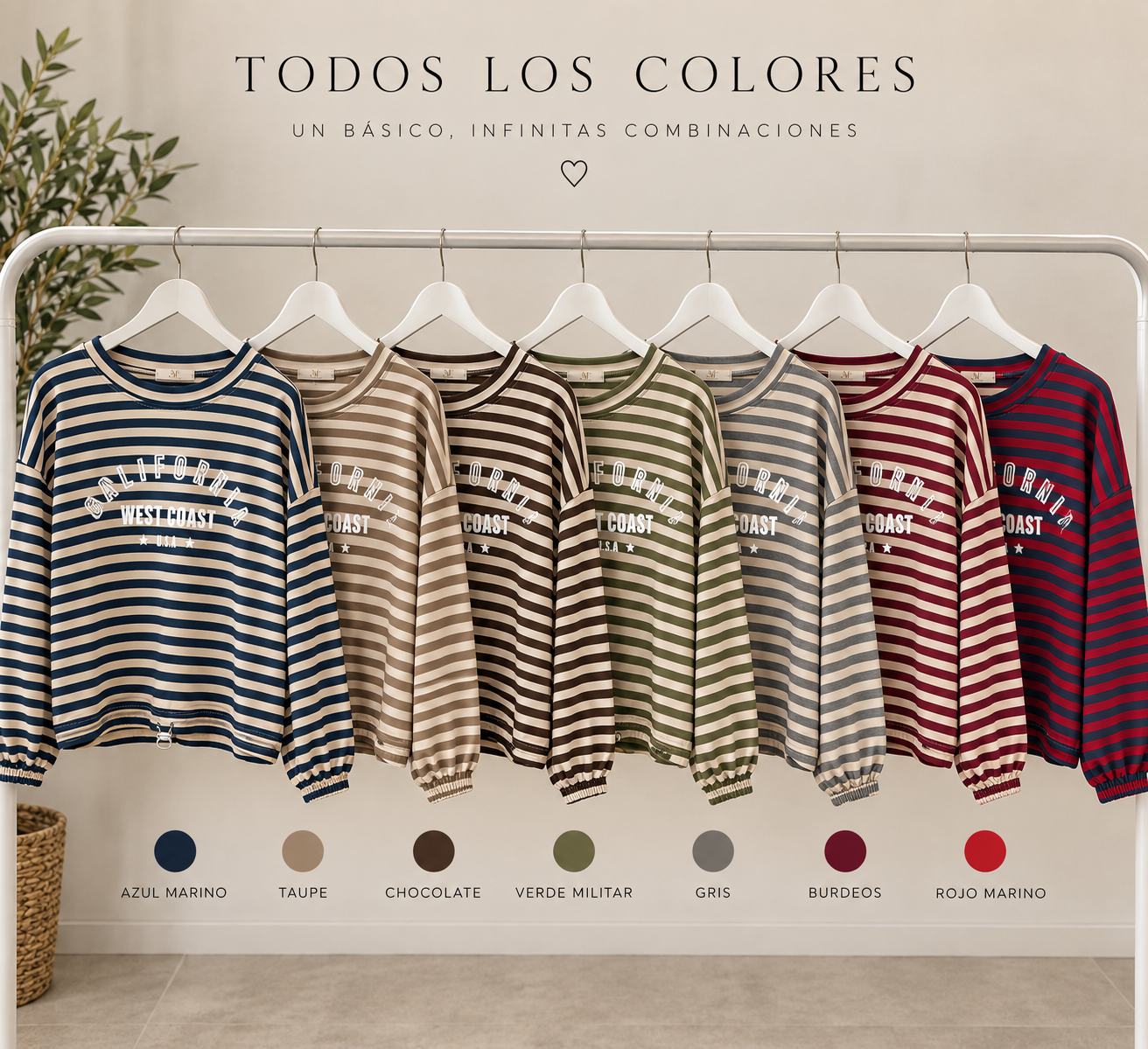 Sudaderas rayas California