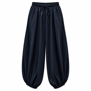 Alternative view of Pantalón puño raso - Azul marino