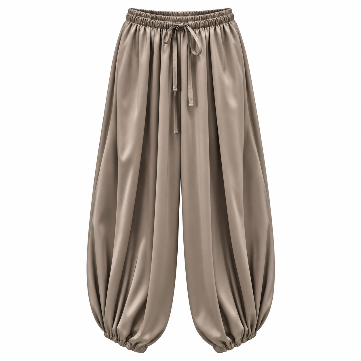 Pantalón puño raso - Taupé - Imagen 2