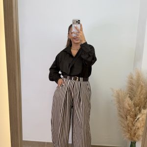 Pantalón Noemi -  Rayas chocolate - Imagen 6