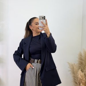 Pantalón Noemi - Rayas azul marino - Imagen 6