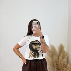 Camiseta estampada blanca - Be classy chocolate - Imagen 5