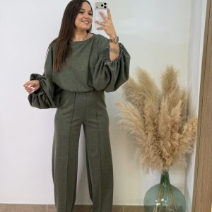 Conjunto murciélago - Verde militar