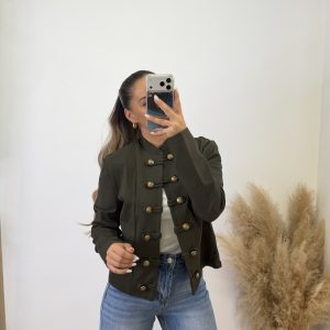 Chaqueta Napoleón I Verde militar - Imagen 2