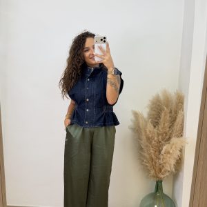 Pantalón raso botón - Imagen 7