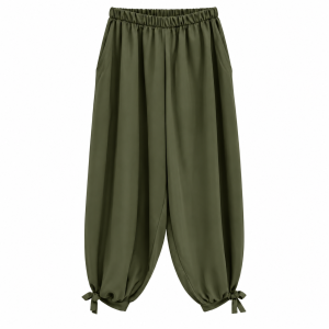 Pantalón globo nudo - Verde militar