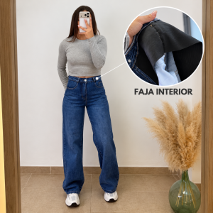 Pantalón vaquero Luna - Faja incorporada
