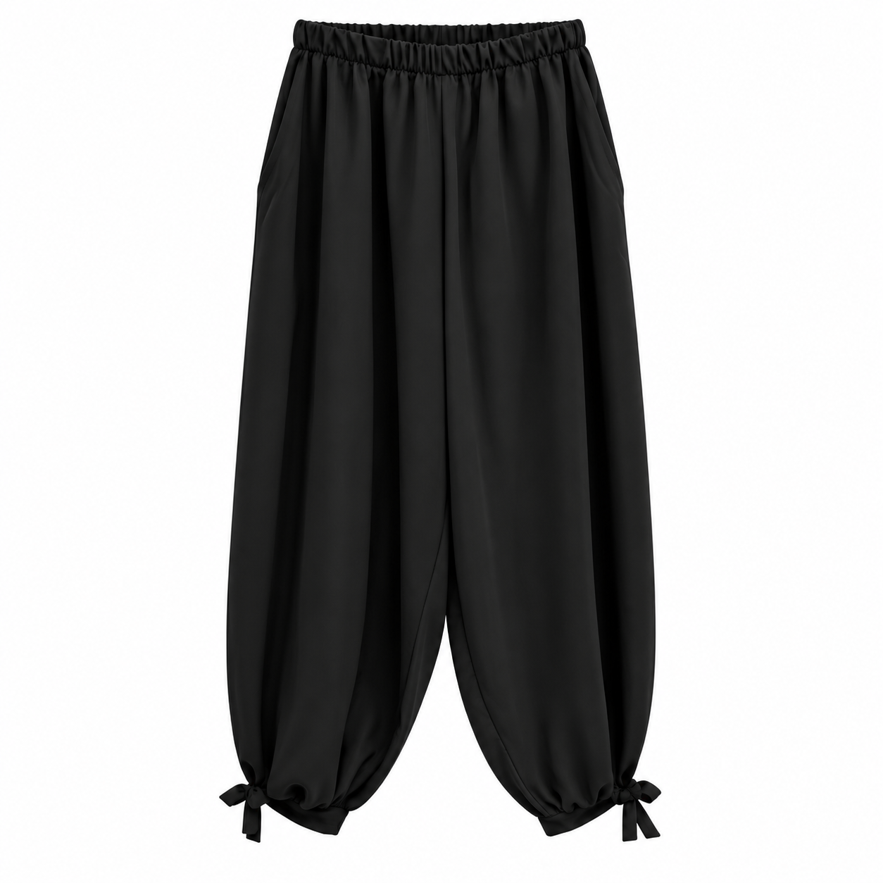 Pantalón globo nudo - Negro