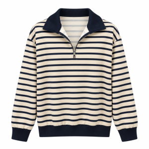 Sudadera rayas polo con cremallera - Imagen 6