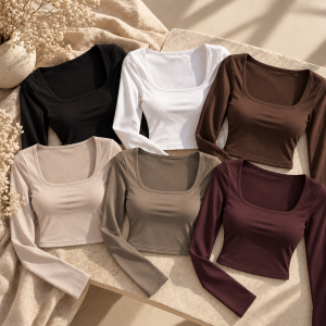 Top licra escote cuadrado