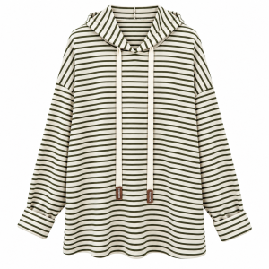 Sudadera rayas capucha - Imagen 5
